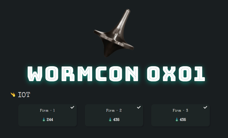 Wormcon 0x01: Firm 1,2,3